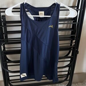 Tracksmith Navy Strata Tank Top